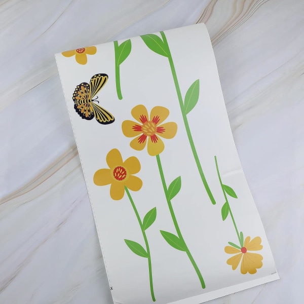 2 st Blommor Fjäril Dekorationer för Soptunnor
