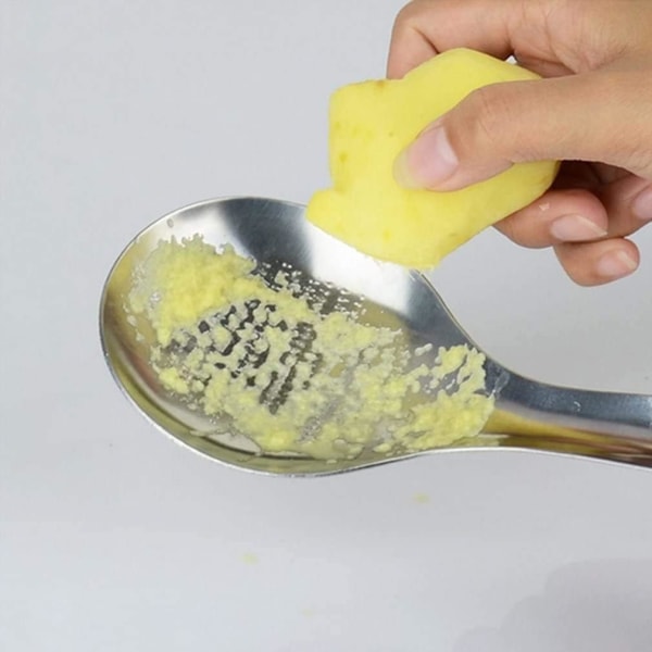 Ingefær Rivjern Skeform, Rustfrit Stål Wasabi Hvidløg
