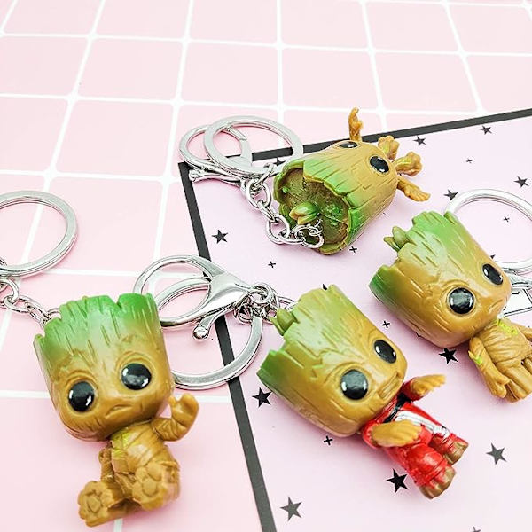 Groot Nøgleringe, 8 stk. Guardians of the Galaxy Baby Groot