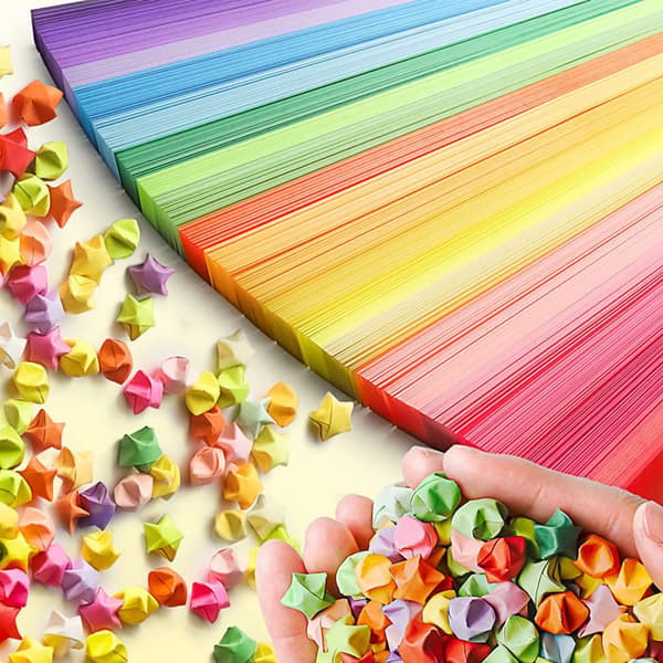 27 Farver 2700 Ark Stjerne Origami Farve Solid Sæt Origami Stjerne