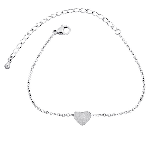 Sølv Hjerte Armbånd