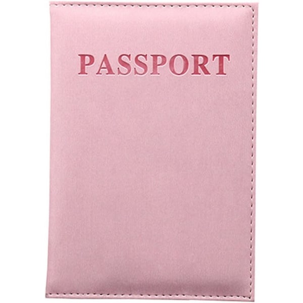 Passhållare (ljusrosa), reseplånbok, litet dokument
