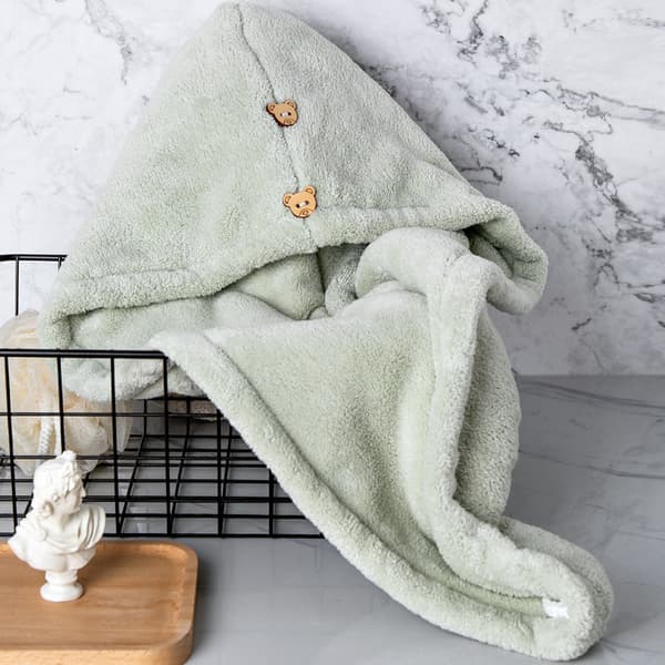 1 paket av super mikrofiber hårhandduk Wrap