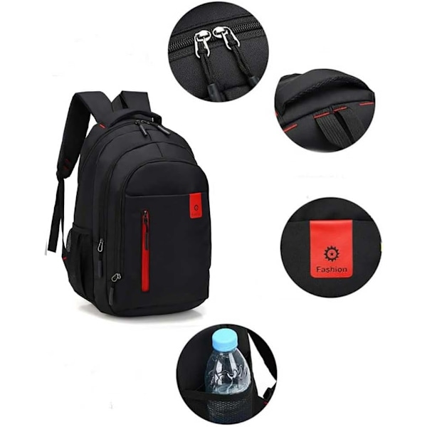 Laptop Ryggsekk, Ryggsekk for Laptop for Kvinner og Menn, Reise Ryggsekk, Opptil 15-16 tommer Stor Ryggsekk