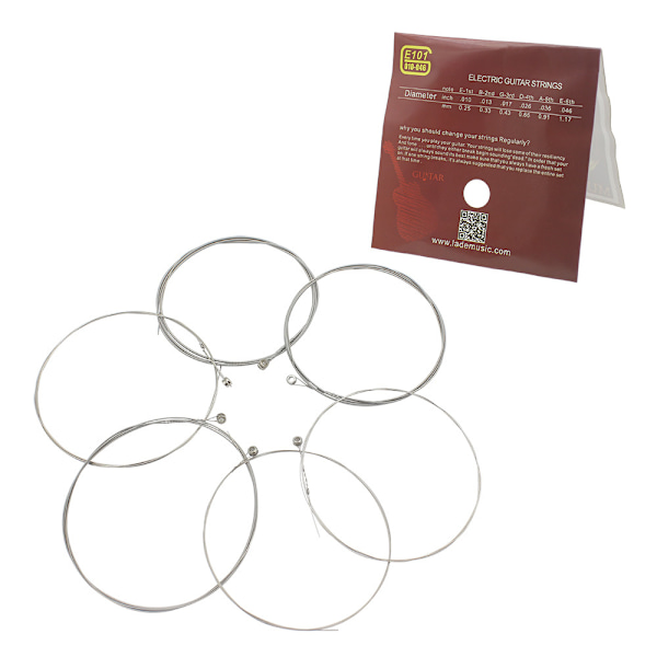 Sähkökitaran kielet E101 Advanced Plated Steel Wire Nickel