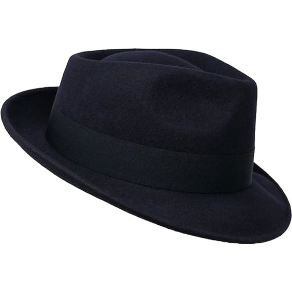 Fedora Hat - 100% Uldfilt - Foldbar til Rejser - Vandafvisende