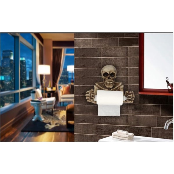Retro-kallo WC-paperiteline, Halloween-koristeet WC