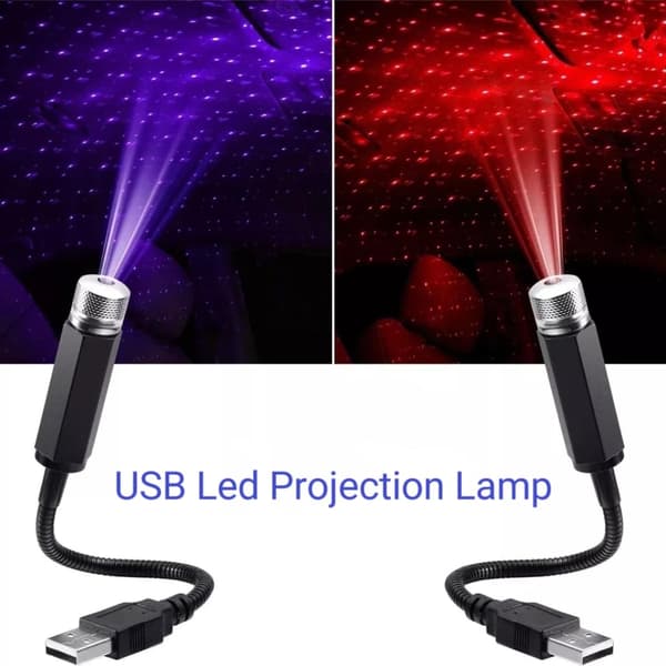 USB stjerneprojektor natlampe til bil