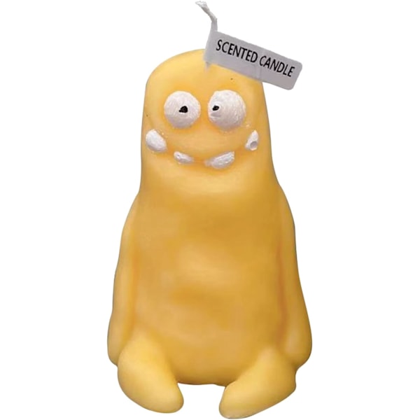 Cartoon Ljus Doftande Lera Manformad Ljus Cartoon Figur Ljus Rolig Fult Söt Ljus för Souvenirer Fest Hem