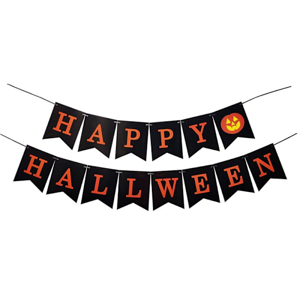 Happy Halloween Trækflag, Halloween Party Dekoration Banner