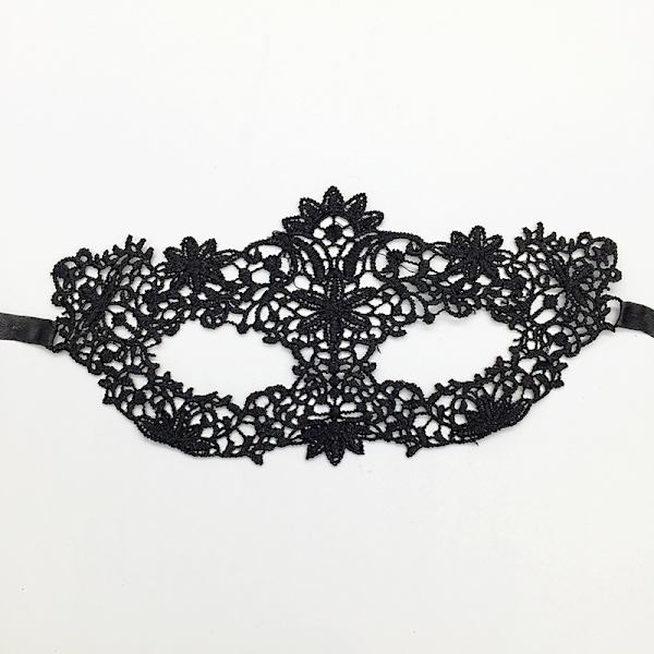 Svart spetsfladdermusmask, maskerad ögonmask, gotisk vampyrfladdermus