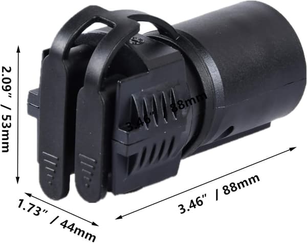 7 Rund Stift til 4 Stift 5 Stift Flad Blad Trailer RV Båd Adapter