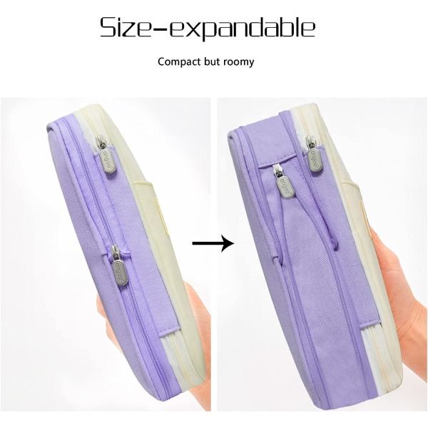 Expandable School Pencil Case, Large Capacity Pencil Case School