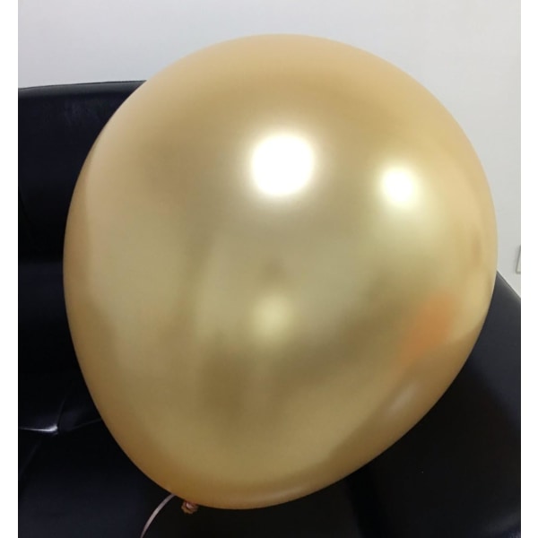 5 Pack Balloons - 36 Inch Gold Balloons - Giant Latex Balloon