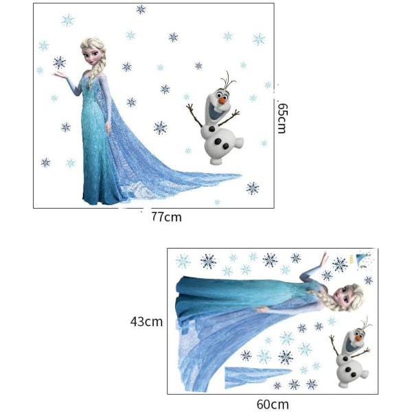 Frozen Disney Wall Stickers Triumph Snow Queen Avtagbar Living