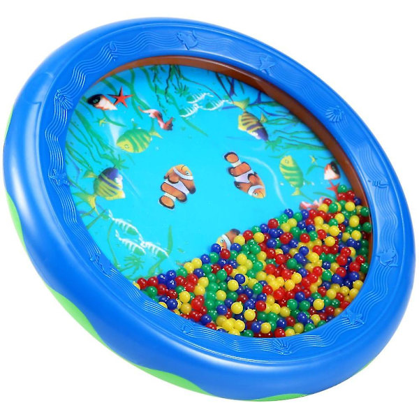Ocean Wave Bead Drum Gentle Sea Sound Educational Toy Tool For Ba