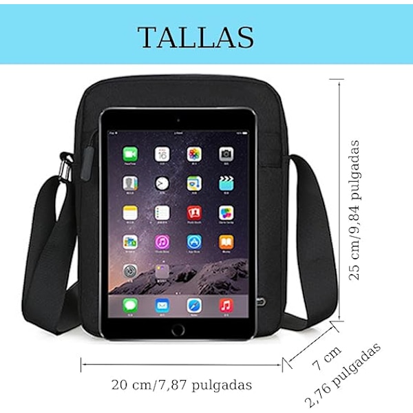 Axelremsväska för Män, Midjeväska, Crossbody för Män, Vattentät Messenger Väska Crossbody, För Dagligt Bruk,