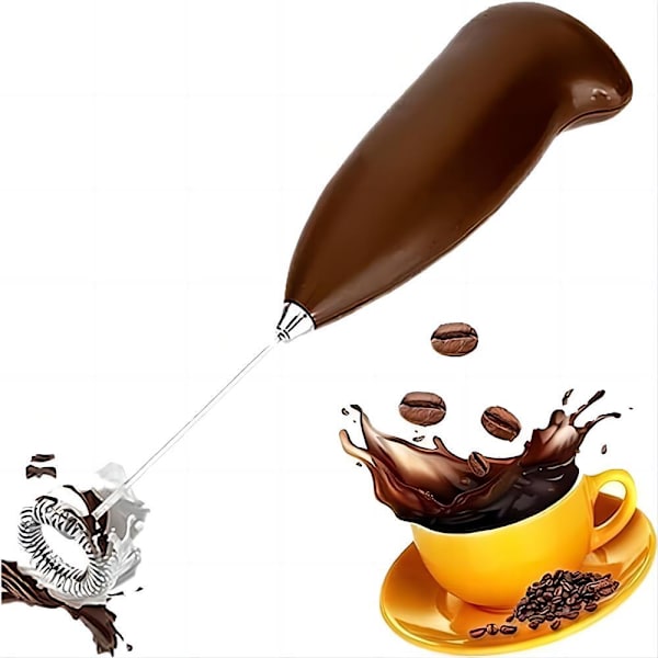 1 elektrisk mjölkskummare för cappuccino, latte, matcha, varm choklad, ägg automatisk mjölkskummare