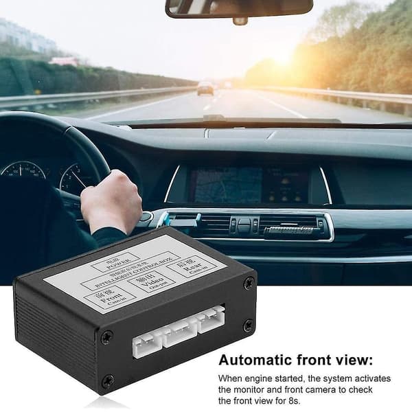 Bil Front View Kamera Switcher Parkering Kamera Konverter Front Rear View Video Switch Channel Contro