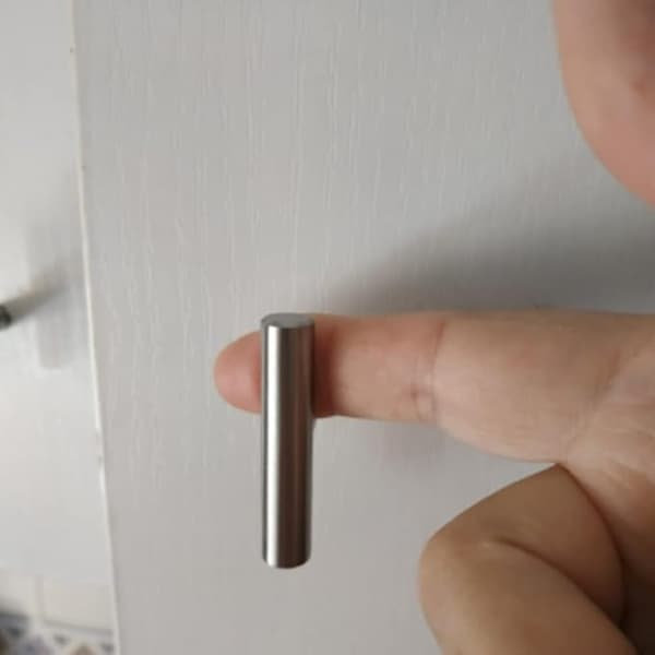 12 stk. Køkkenmøbelgreb (enkelt hul), Rustfrit Stål