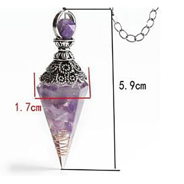 1 stk 7 Chakra Pendel Healing Krystall Edelsten Pendel