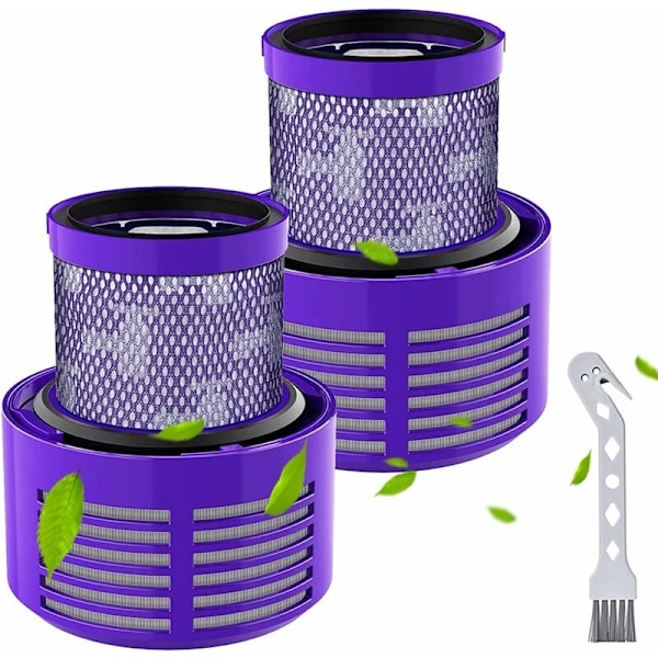 2-pack ersättningsfilter för Dyson V10 SV12 dammsugare återanvändbar V10 filter för Dyson dammsugare V10 SV12 tvättbar cyklon djur absolut batteridel nummer DY-969082-01