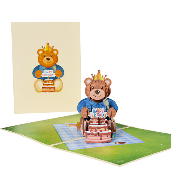 Happy Birthday 3D Pop Up Cards 3d Greeting Card Postcards for