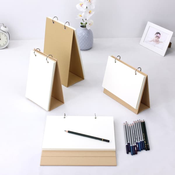 Blank Flash Card Notebook with Loose Leaf Ring and 30
