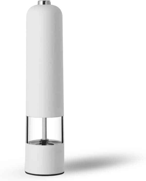 Elektrisk salt- og pepperkvern – Hvit - 8,66\"
