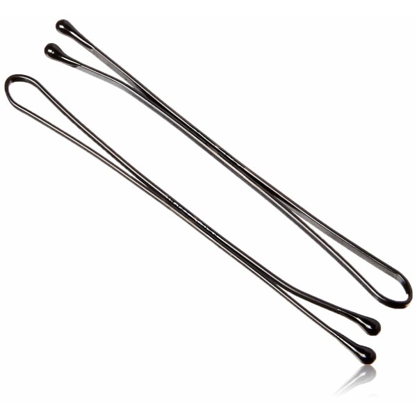 2,2\" Oversized Sort Hårklips - Sort Spids Flad Hårnål til