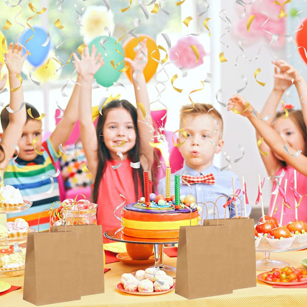 Kraft Papirposer Gaveposer 10 Kraftpapirposer med Håndtag, Kraftpose