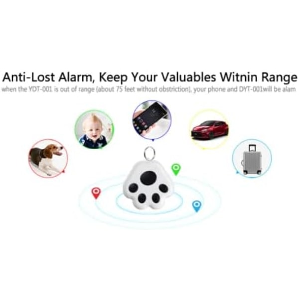 Mini GPS Cat/Dog Tracking Locator, Bluetooth Tracker for Pets,