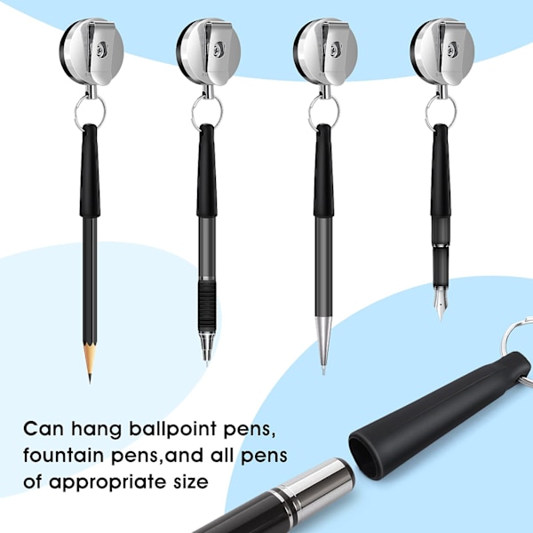 4-delt robust tilbage trækbar blyant holder