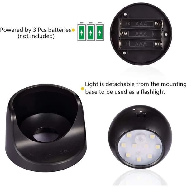 Trådlös LED-strålkastare med rörelsesensor för inomhus/utomhus - B