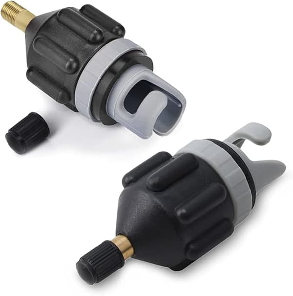 2 stk. kajakkpadle luftventil adapter for kajakk pumpe adapter for