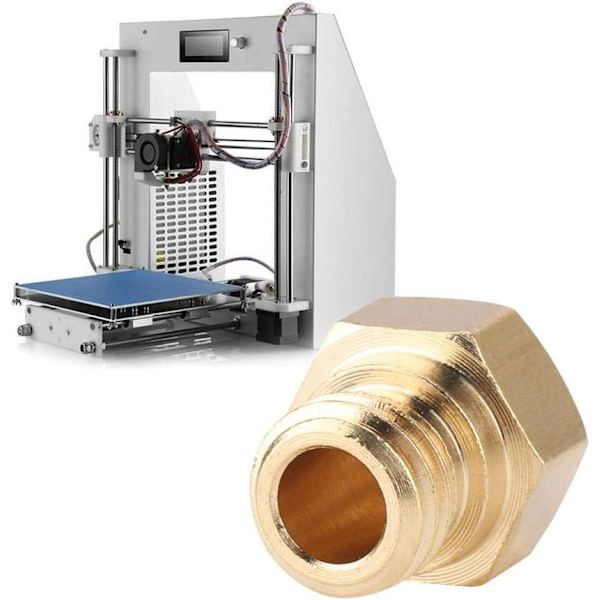 10 st 3D-skrivarmunstycken, MK10 Mässingsskrivhuvudmunstycke