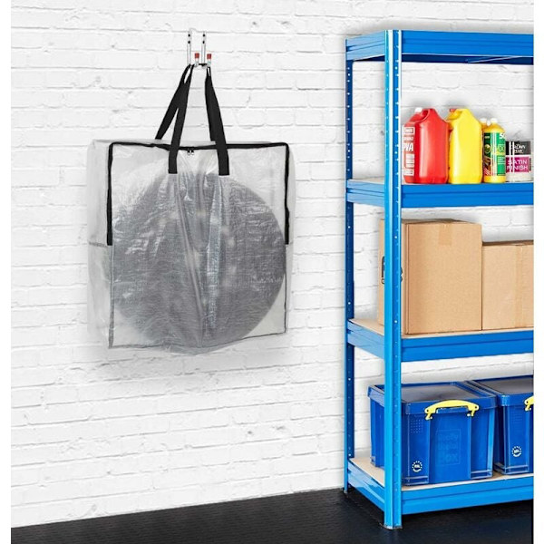 Transparent förvaringsväska i set om 4, stor XXL flyttväska 60x60cm