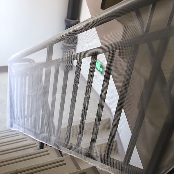 1 stycke vit 2 meter tjock säkerhetsrepnät balkong