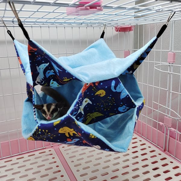 Hängande säng för gnagare, hamster sovplats, 30 * 30 cm bo