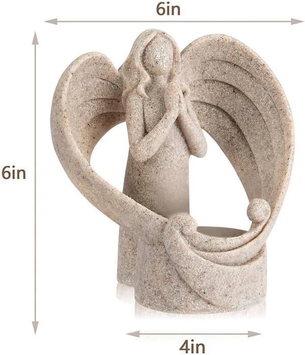Engle Lysestake Ornament Engleskulptur Teelysholder Engel
