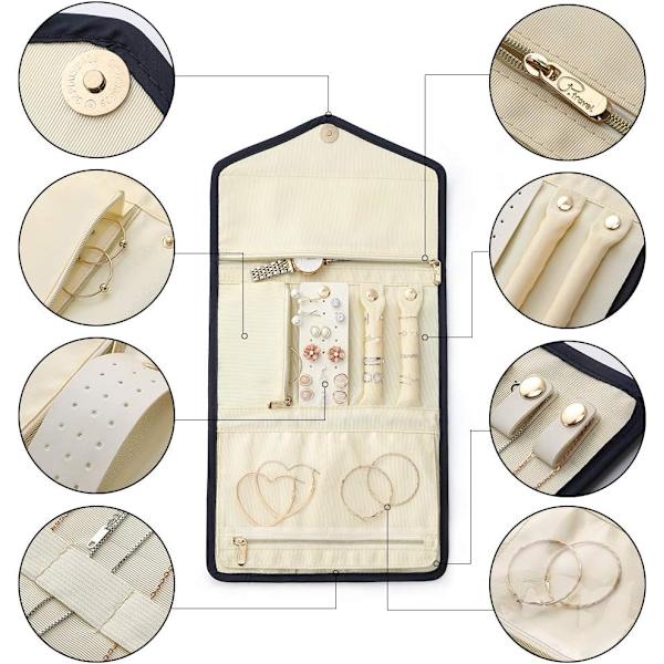 Smykkeruller, Reise Smykkeorganisator, Foldbar Oppbevaringspose for