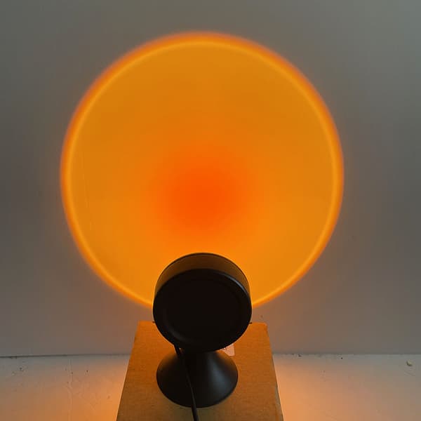 Malli A auringonlaskulamppu, auringonlaskulamppu, auringonlaskun projektiolamppu, 360°