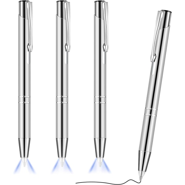 YERDGARY 4 delar Luminous Tip Pen Kulspetspenna med LED-ljus