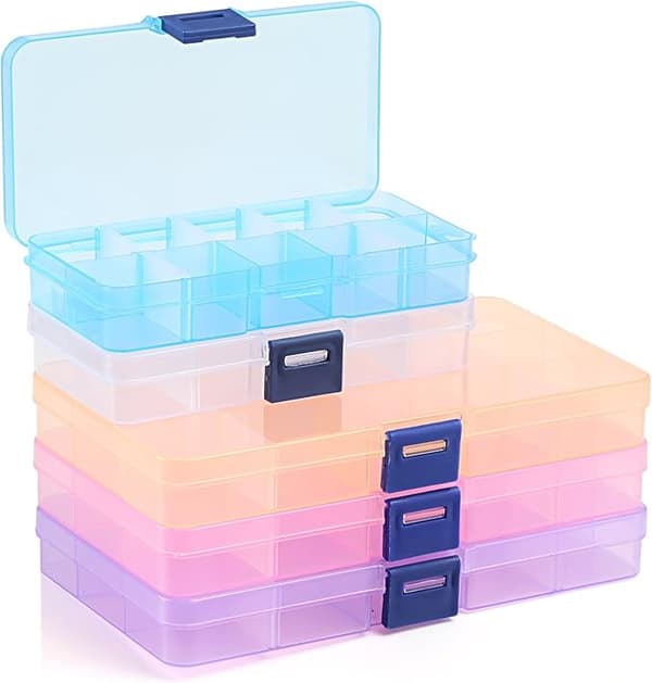 Pärlbox Plastbox Smyckesverktyg Justerbar