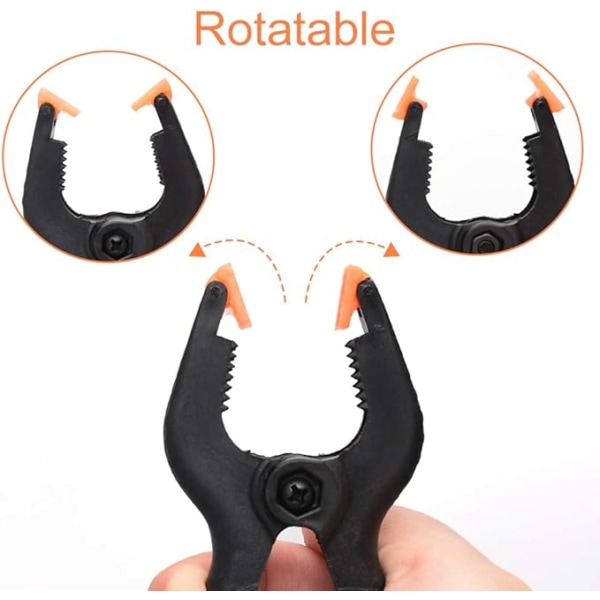 20 Set Nylonfjäderklämmor, 10 Set 2\" Klämmor, 10 Set 3\" Klämmor.