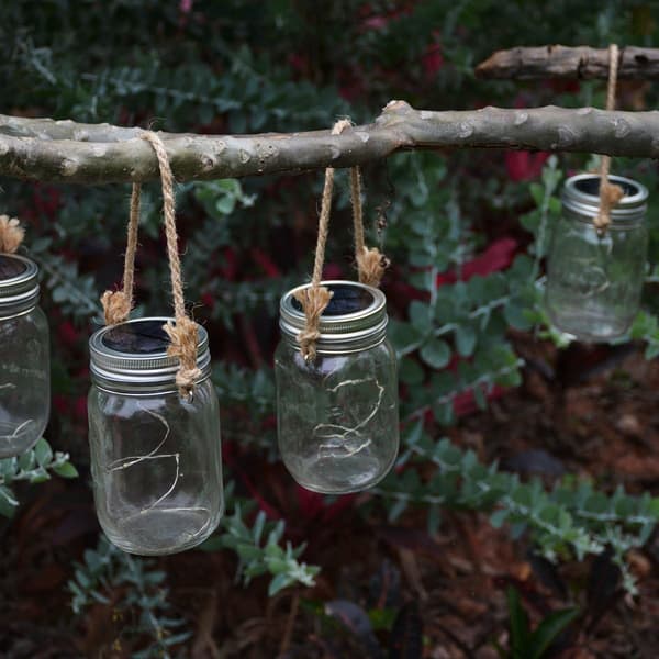 6 stk. Burlap Wire Hangers i rustfrit stål til Mason Jar,