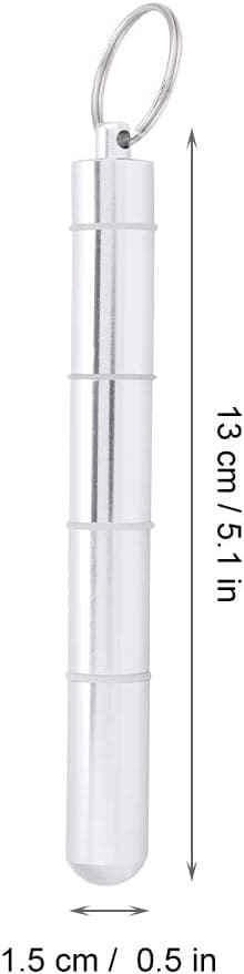 1 Pilleboks Sølv Mini Aluminium Legering Medisinboks