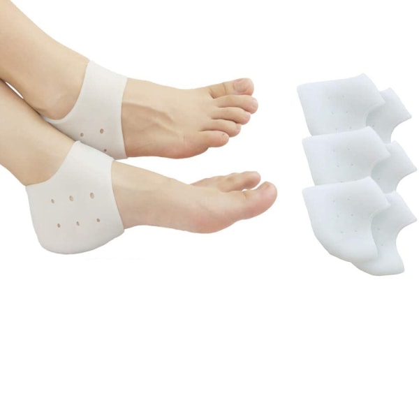 3 Pairs Heel Cups, Gel Heel Pads Cushion Great For Heel Pain