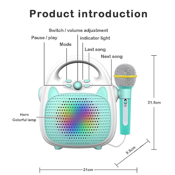Lapset Mikrofonilla Stereo Integroitu Mikrofoni Karaoke Mac