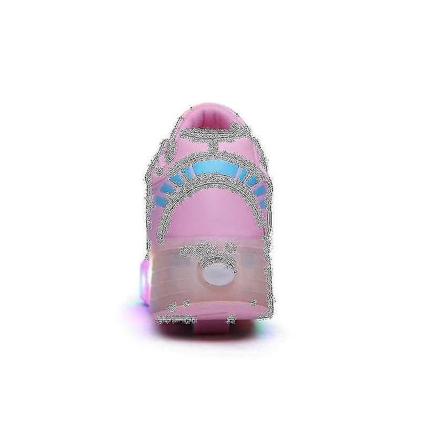 2022 Nya Led Light Up Roller Shoes Dubbelhjul Usb Laddningsbara